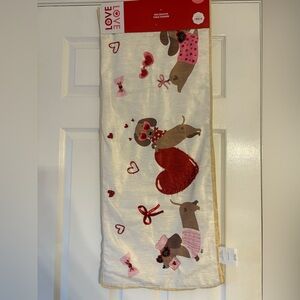 Cute Dachshund Valentine's Table Runner
